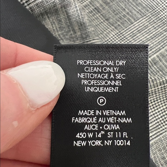 NWT Alice & Olivia BIRCH Houndstooth Sleeveless Formal Maxi Dress - Picture 14 of 14